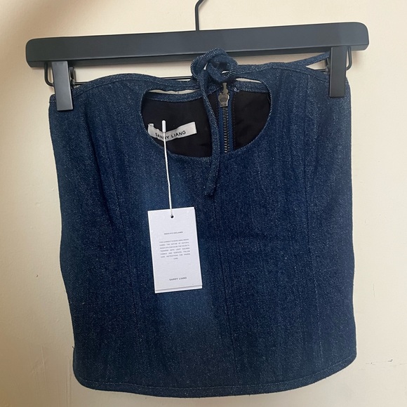 Sandy Liang Indigo denim corset - Picture 3 of 3